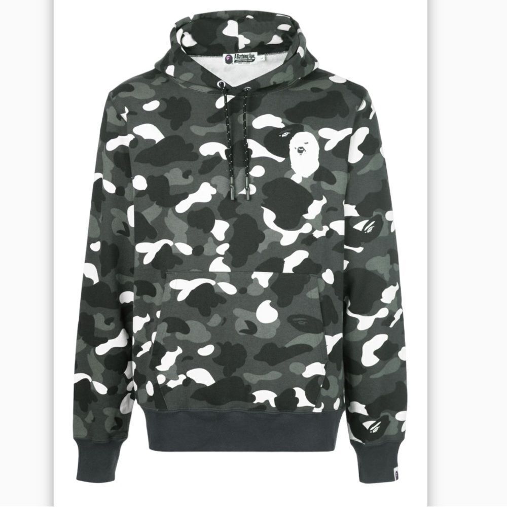 Bape The Bathing Ape Camo Hoodie Sweatshirt
